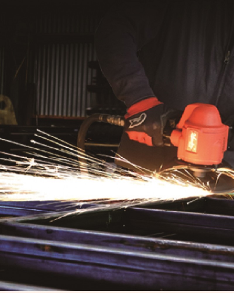 New 9" Wheel Diameter, 6,000 RPM, Pneumatic Angle & Disc Grinder, 5/8-11 Spindle, 20.5 cfm