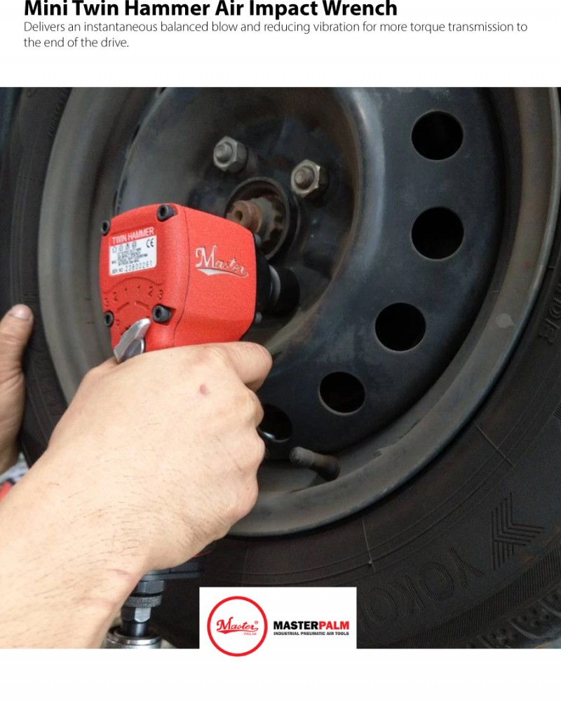 Mini Light Weight Impact Wrench, 1/2" Square Drive, Max. 650 ft-lb With Quick Torque At 420 ft/lb ( 569 Nm )