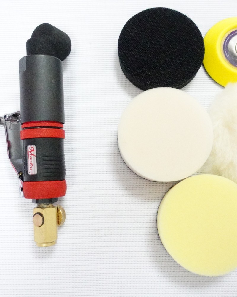 3"  Right Angle Gear Polisher And Buffer Set - Planetary Gear Set - 3000 Rpm