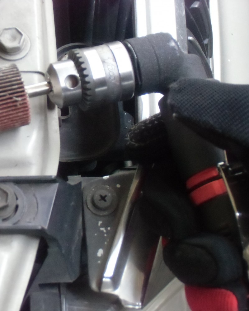 High Speed Mini 1/4" Right Angle Air Drill Non Reversible - Keyed Jacobs Chuck - 4500 rpm