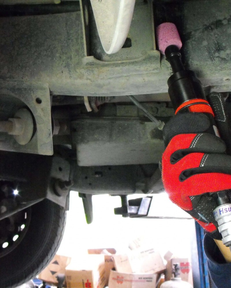 Master Palm 1/4" and 1/8" Straight Air Die Grinder with 1 Inch Extended Shaft