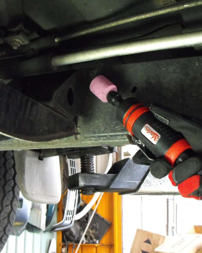 Master Palm 1/4" and 1/8" Straight Air Die Grinder with 1 Inch Extended Shaft