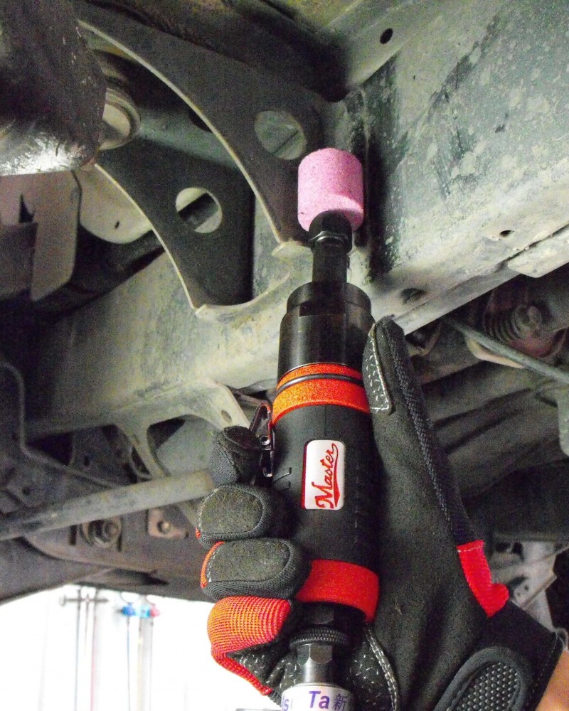 Master Palm 1/4" and 1/8" Straight Air Die Grinder with 1 Inch Extended Shaft