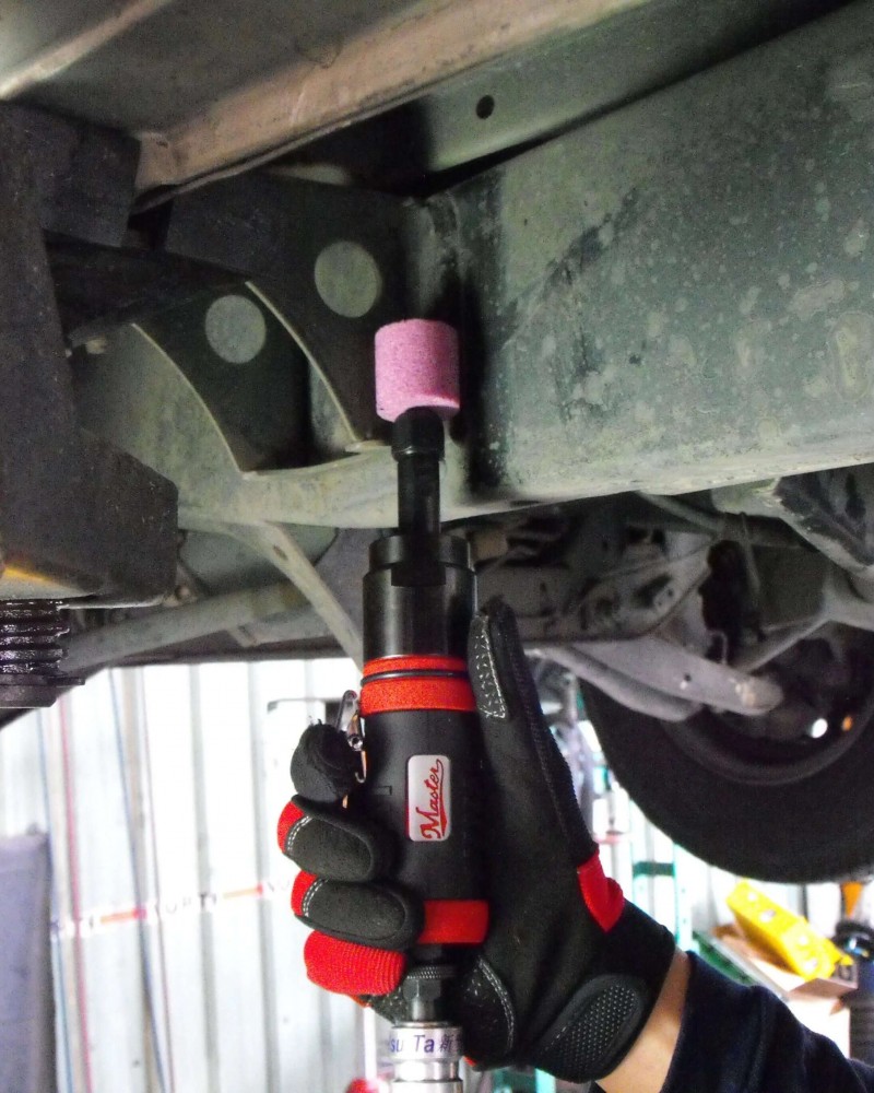 Master Palm 1/4" and 1/8" Straight Air Die Grinder with 1 Inch Extended Shaft