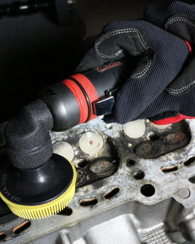 Low Profile Angle Palm Mini 2"  Right Angle Roloc Sander, 16500 Rpm