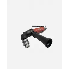 28490 Industrial 1/2" Keyed Jacobs Chuck 90-Degree Angle Pneumatic Air Drill – Low Profile Right Angle, 500 RPM