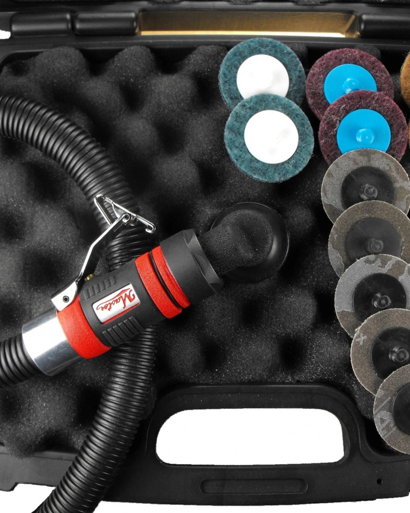 36 Pcs 2 Inch Small Right Angle Roloc Sander Set - Air Sander Kit Set