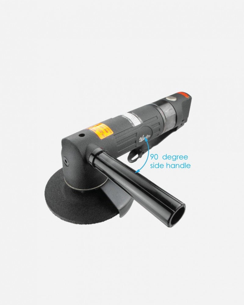 Master Palm 4.5-in Industrial Pneumatic Angle Grinder with side Handle, 1 Horsepower