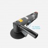 5-in Industrial Pneumatic Angle Grinder with side Handle, 1 Horsepower, 11000RPM