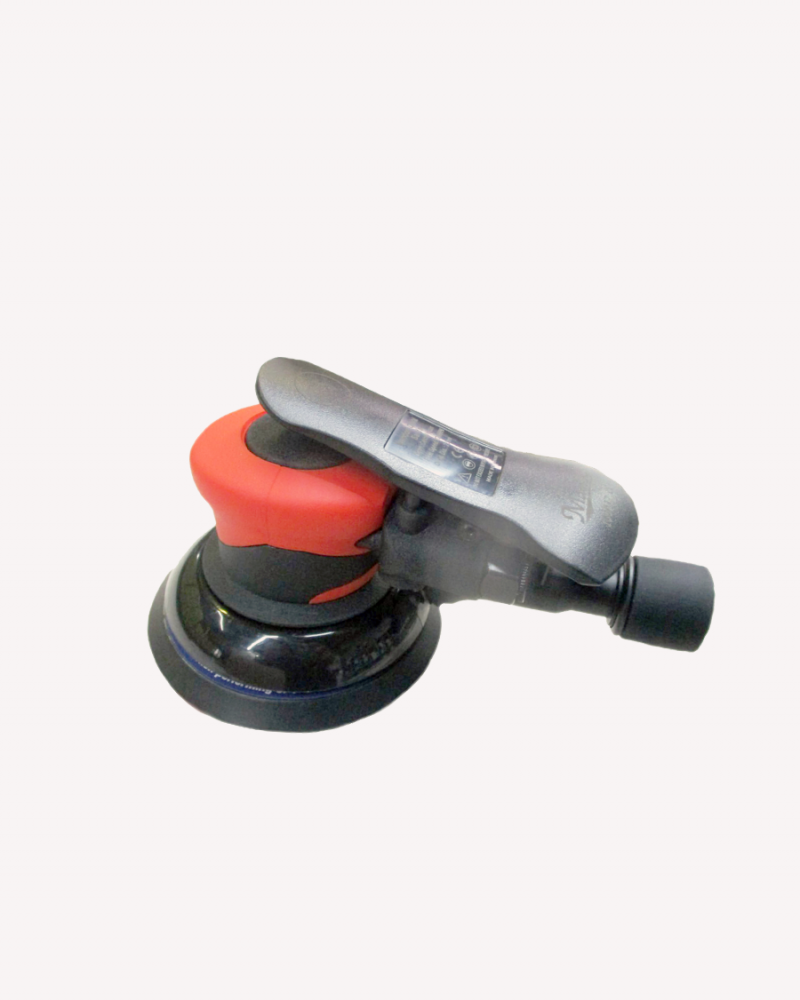 5"  Heavy Duty Dual Action Orbital Palm Air Sander With Central Dust Collect, 1.2hp, 11000 Rpm