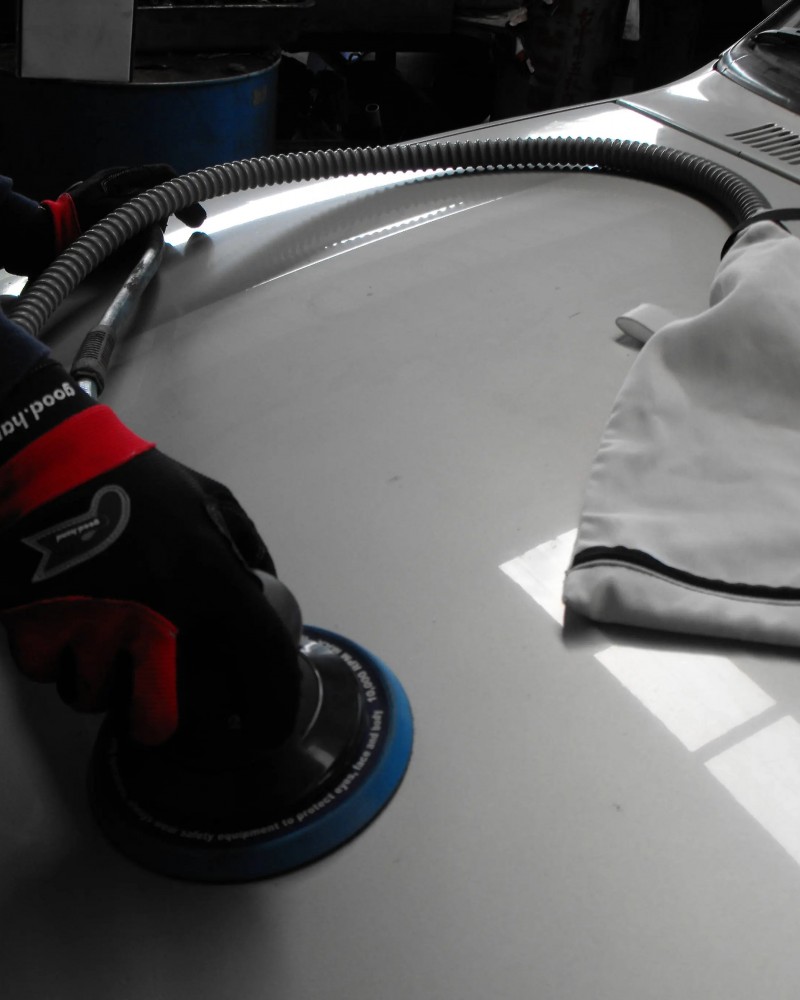 6"  Heavy Duty Dual Action Orbital Palm Air Sander With Self Dust Collect Sack, 1.2hp, 11000 Rpm