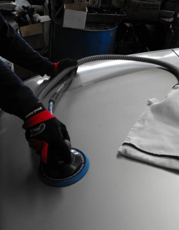 6"  Heavy Duty Dual Action Orbital Palm Air Sander With Self Dust Collect Sack, 1.2hp, 11000 Rpm