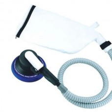 6"  Heavy Duty Dual Action Orbital Palm Pneumatic Air Sander With Self Dust Collect Sack, 1.2hp, 11000 Rpm