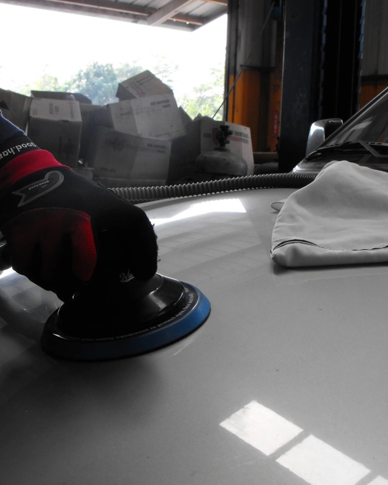 6"  Heavy Duty Dual Action Orbital Palm Air Sander With Self Dust Collect Sack, 1.2hp, 11000 Rpm