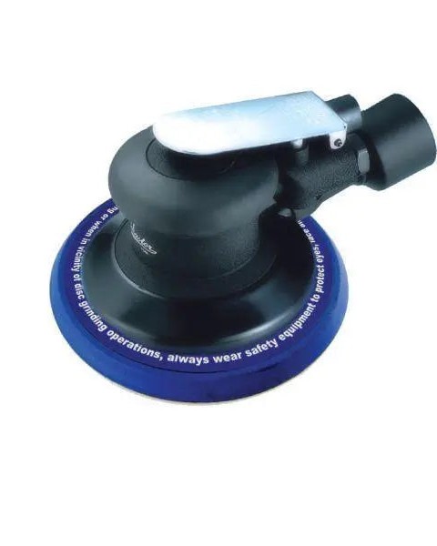 6"  Heavy Duty Dual Action Orbital Palm Air Sander With Central Dust Collect, 1.2hp, 11000 Rpm
