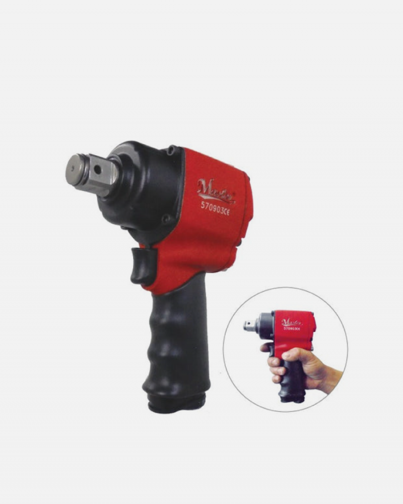 Mini High Torque Impact Wrench, 3/4" Square Drive, Max. 1100 ft-lb - Low Air Consumption