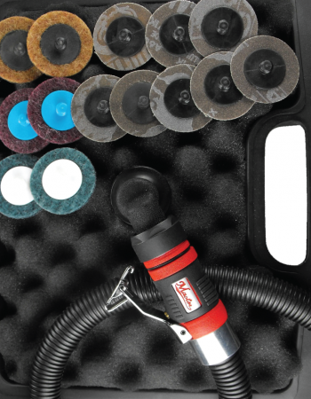 36 Pcs 2 Inch Small Right Angle Roloc Sander Set - Air Sander Kit Set