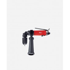 MPT-28490K Industrial 1/2"  Right Angle Pneumatic Air Drill, Jacobs Quick Change Chuck With Side Handle, Low Profile 90 Degree Angle, 500 Rpm