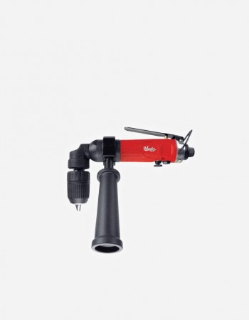 MPT-28490K Industrial 1/2"  Right Angle Air Drill, Jacobs Quick Change Chuck With Side Handle, Low Profile 90 Degree Angle, 500 Rpm