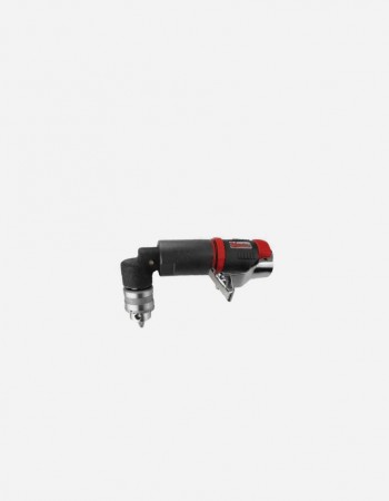 Low Speed 1/4" Right Angle Air Drill with Higher Torque - Non Reversible - Keyed Jacobs Chuck - 1250 rpm