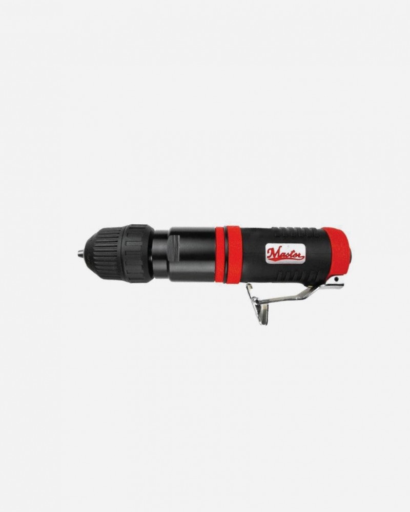 Industrial Heavy Duty 3/8" Straight Inline Air Drill, Jacobs Keyless Quick Change Chuck, 2500 Rpm, 0.9 Hp