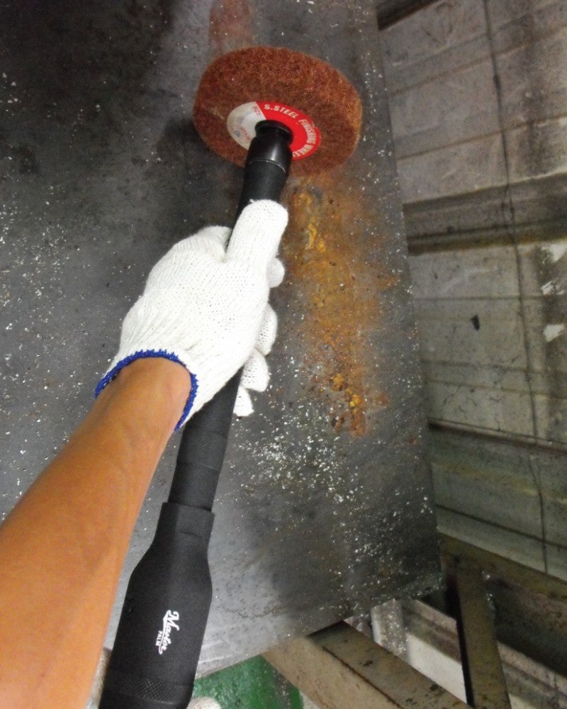 Master Palm 30530 Industrial 5-in Extended Shaft Horizontal Straight Air Grinder, 1.2 Hp, 16500 Rpm