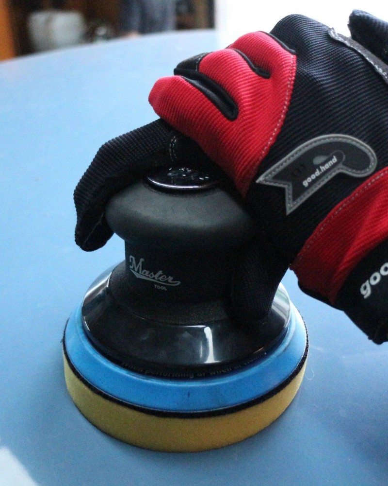 Industrial 5"  Heavy Duty Dual Action Orbital Palm Sander, 11000 Rpm, 1.2 HP, 0.2" Orbit Size