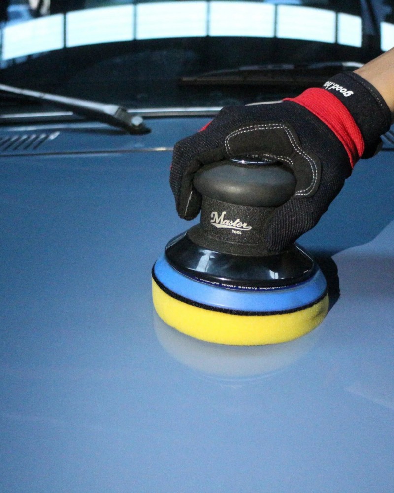 Industrial 5"  Heavy Duty Dual Action Orbital Palm Sander, 11000 Rpm, 1.2 HP, 0.2" Orbit Size