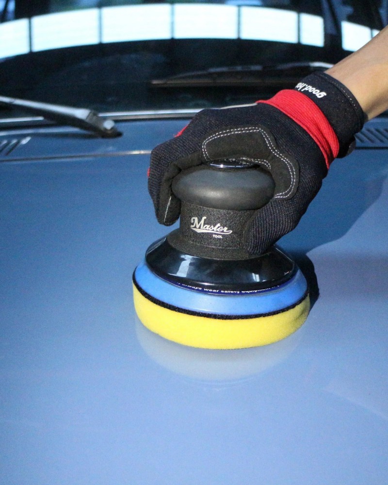 Industrial 5"  Heavy Duty Dual Action Orbital Palm Sander, 11000 Rpm, 1.2 HP, 0.2" Orbit Size