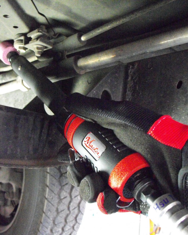 7"  Long Neck Industrial Extended Shank Straight Inline Die Grinder with 1/4" and 1/8" Collets, 18000 Rpm