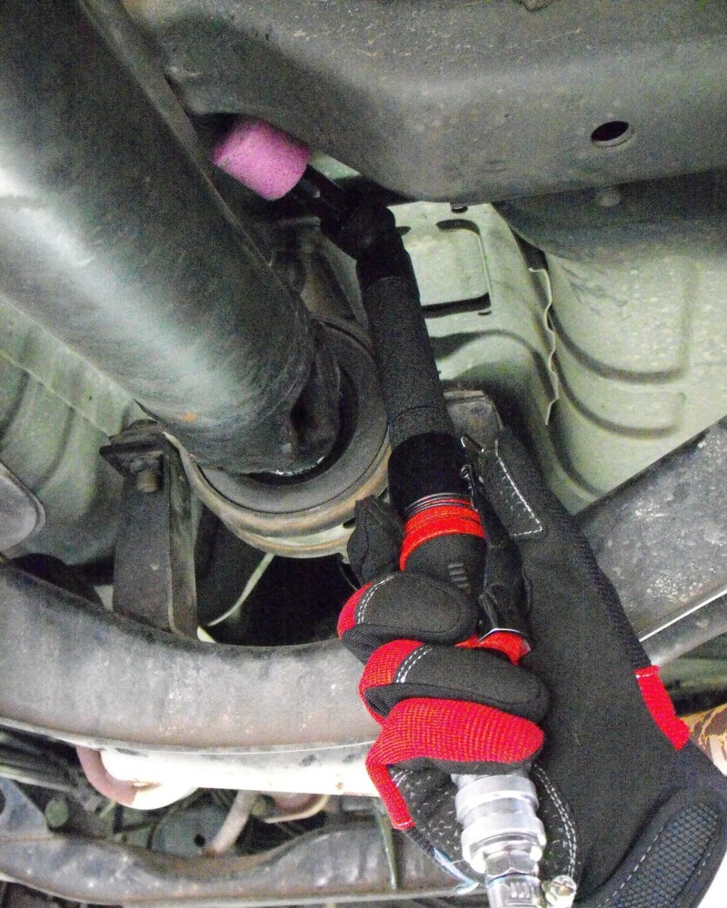 Heavy Duty 5"  Extended Shank Right Angle Die Grinder with 1/4 " and 1/8" Collets - 20000 Rpm