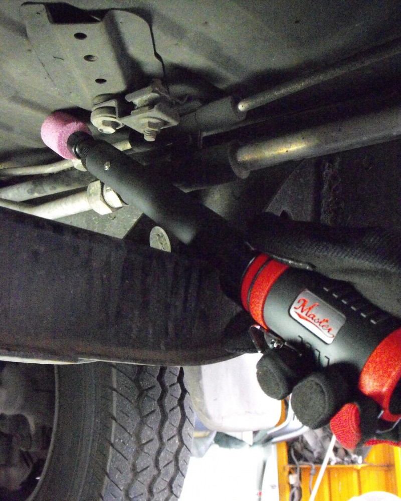 11" Long Neck Straight Inline 1/4" and 1/8" Air Die Grinder - 17000 Rpm - Industrial Air Die Grinder