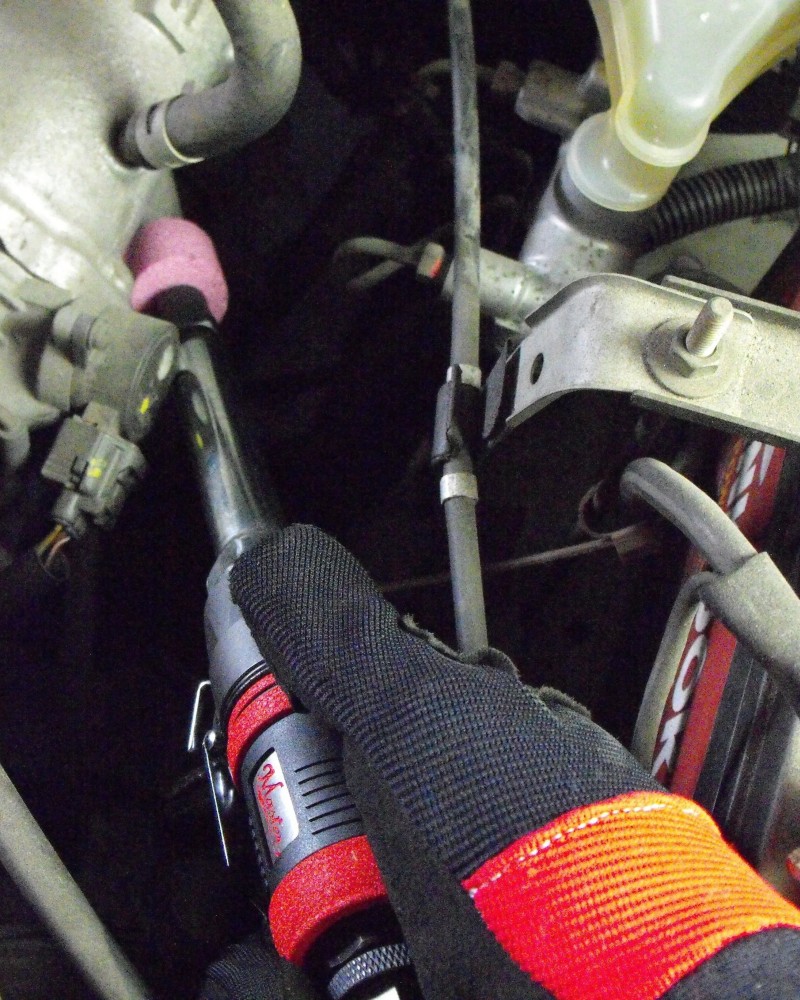 1/4"  And 1/8"  Collet Industrial Long Neck 5"  Extended Shank Straight Die Grinder, 30000 Rpm