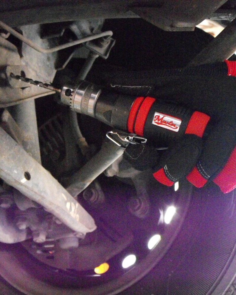 Industrial Palm Mini 1/4"  Straight Inline Air Drill, 2000 Rpm 