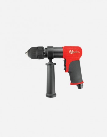 Reversible 1/2"  Keyless Air Drill Heavy Duty with Feather Trigger Pistol Grip, 350 Rpm