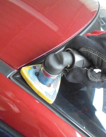 Low Profile Angle Palm Mini Right Angle Detail Polisher, 3800 Rpm