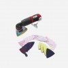 Low Profile Small Triangle Right Angle Orbital Spot Polisher/Sander Set with Muffler, 3800 Rpm