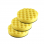 Hook and Loop Yellow Waffle Foam Pad Buffer Sponge - Set of 3 Pieces - Air Polisher Accessory, 6 inch