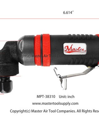 Industrial right angle air die grinder, 12000 rpm, 0.9 hp, 1/4" and 1/8" die grinder