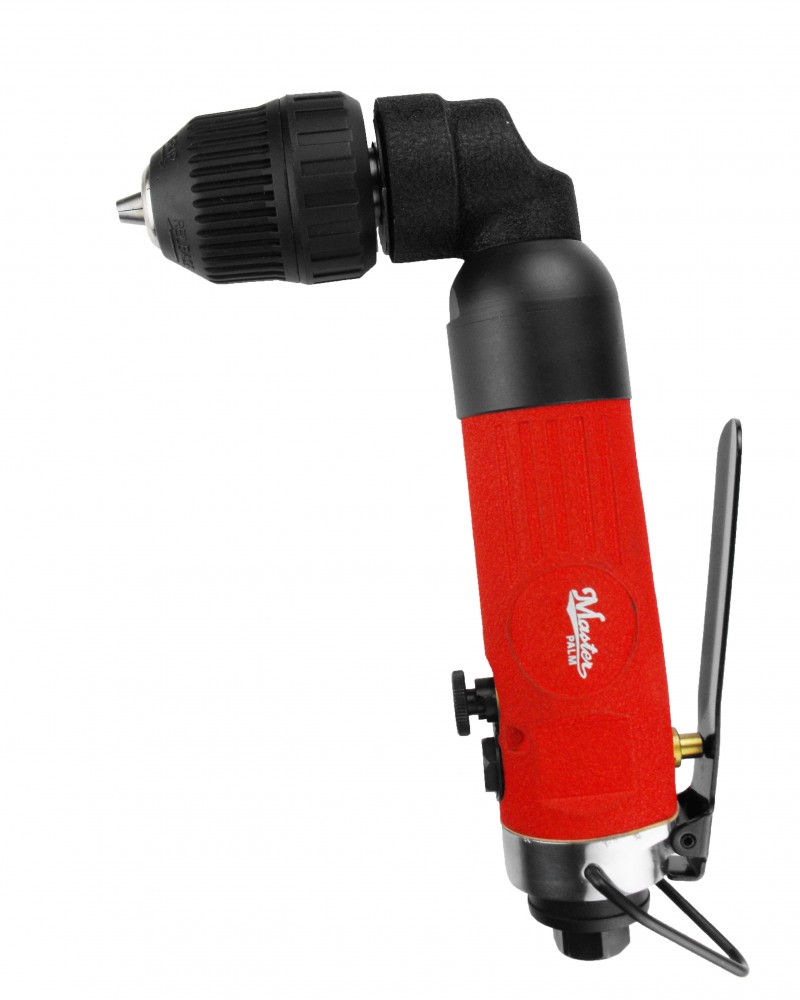 MPT-28490K Industrial 1/2"  Right Angle Air Drill, Jacobs Quick Change Chuck With Side Handle, Low Profile 90 Degree Angle, 500 Rpm
