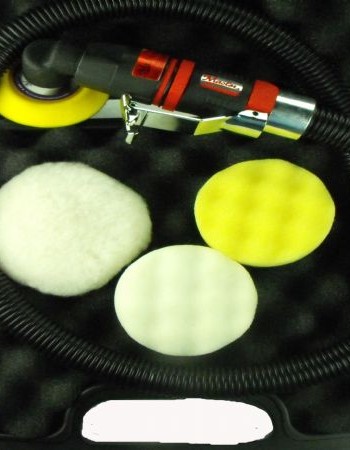 3"  Pad Low Profile Right Angle Mini Air Polisher Set, 4000 Rpm