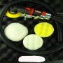 3"  Pad Low Profile Right Angle Mini Air Polisher Set, 4000 Rpm